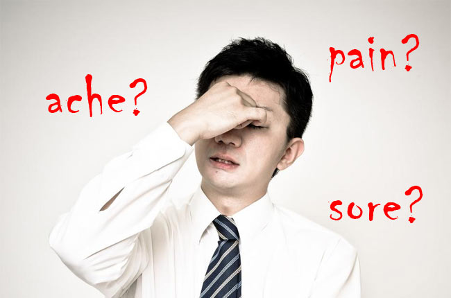 痛い を表す Ache Pain Sore の違いってなに 英語びより