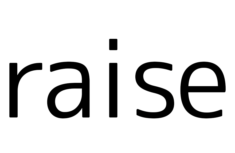 「raise」の「a」は「エイッ!」の「a」