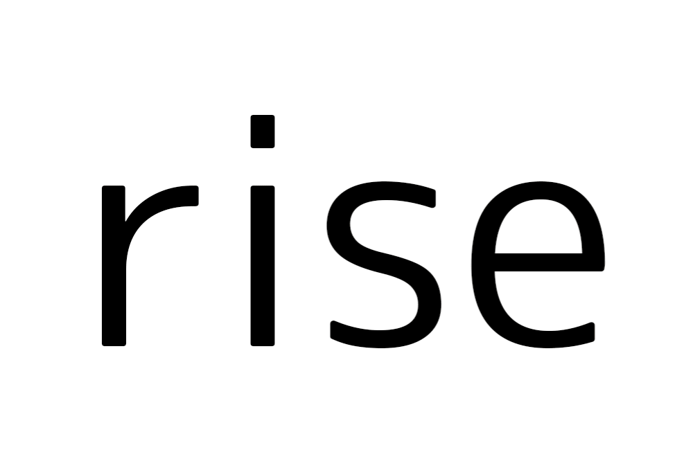 「rise」の「i」は「わたし」の「I」
