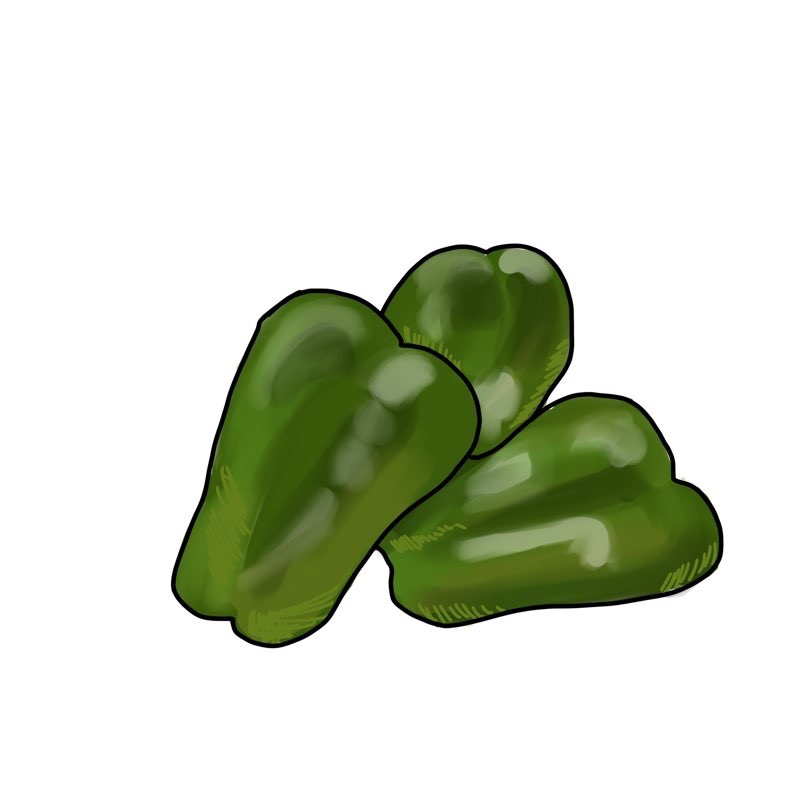 「ピーマン」は「green pepper」