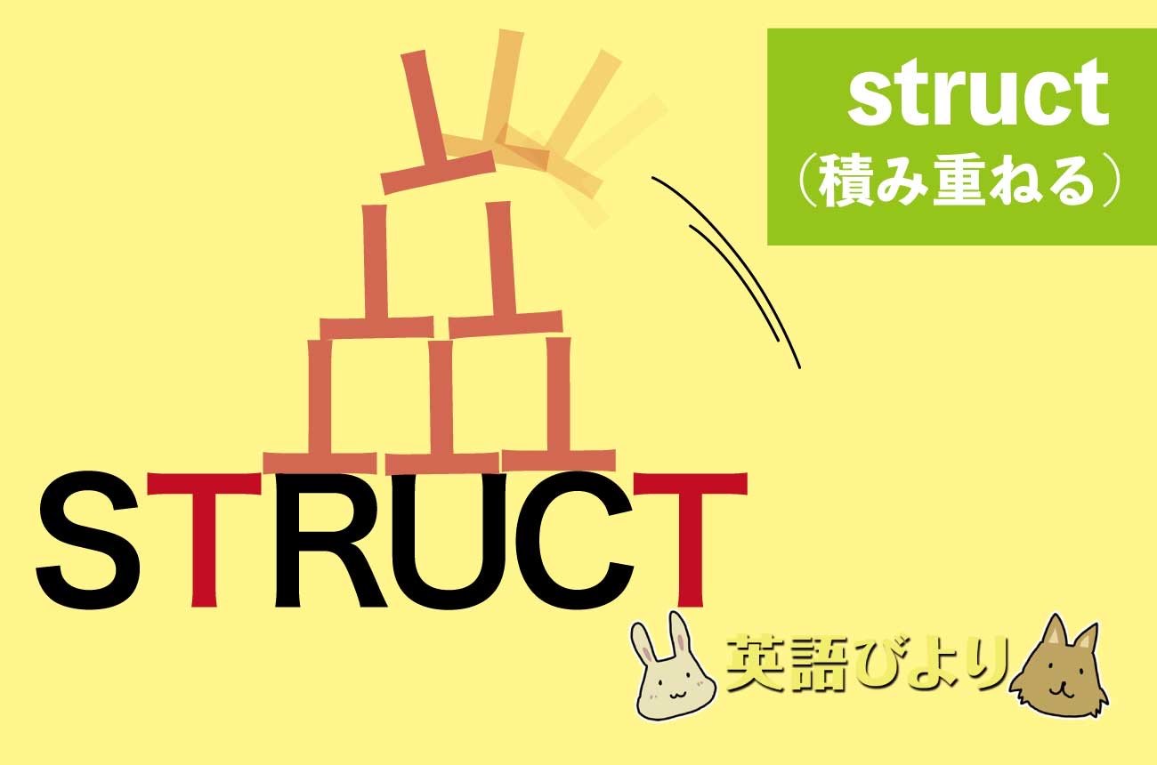 「struct」は「積み重ねる」の意味