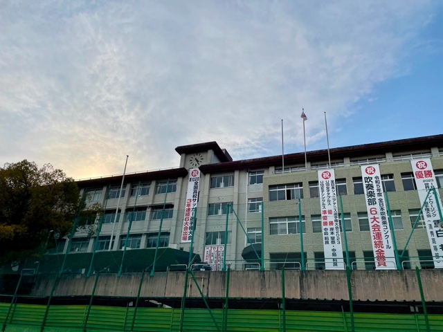 岡山学芸館高校の校舎